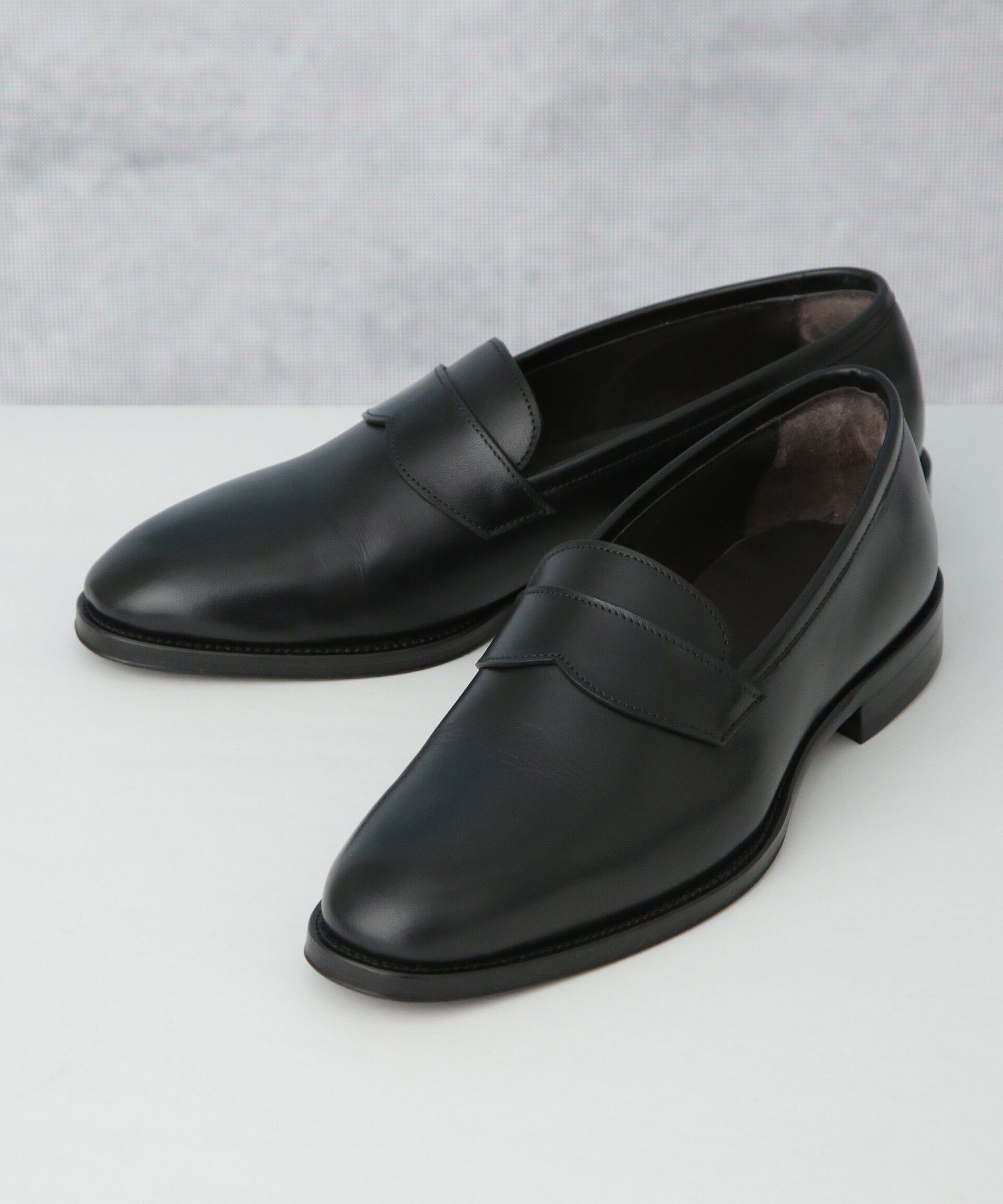 nano･universe「イタリア製 オペラローファー」|ビジネス・ドレスシューズ|ブラック