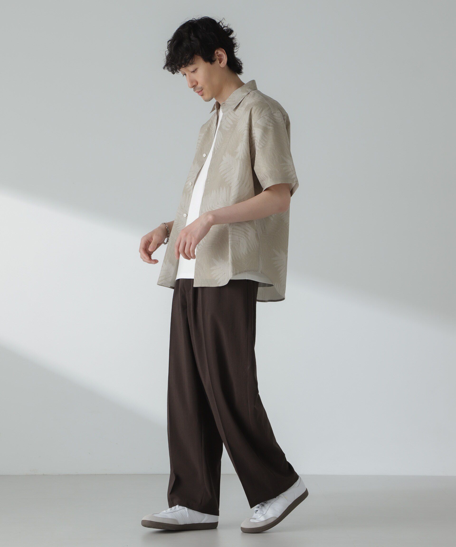 nano･universe「「大人のワイドパンツ」ハイツイストワイドスラックス」|チノ|