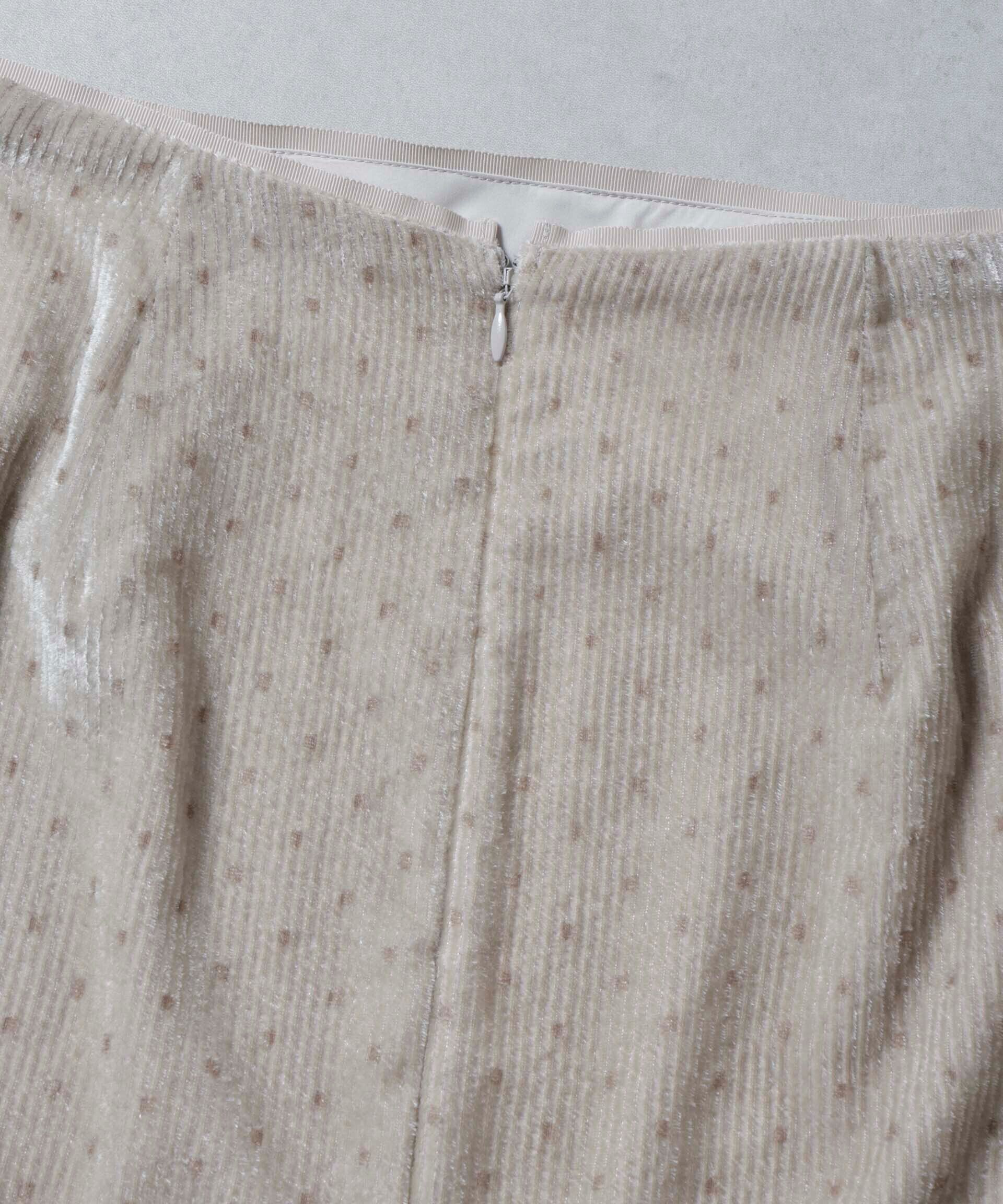 nano･universe「ストライプベロアIラインスカート」|スカート|