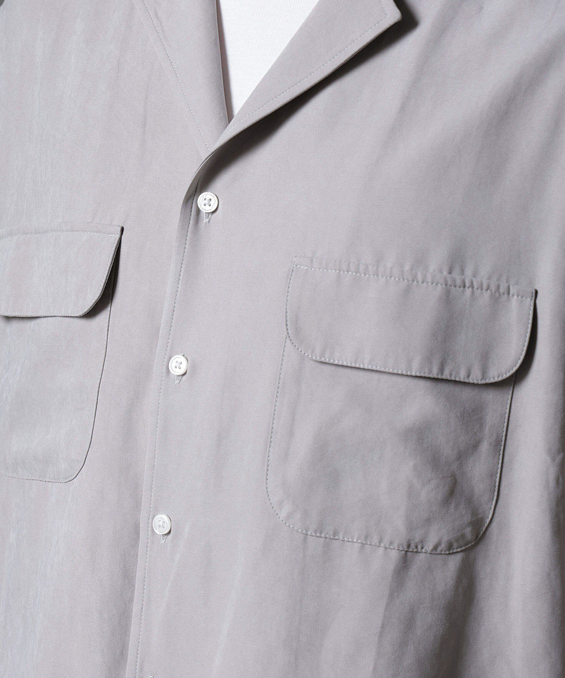 nano･universe「スウェードライクオープンカラーシャツ」|シャツ・ブラウス|