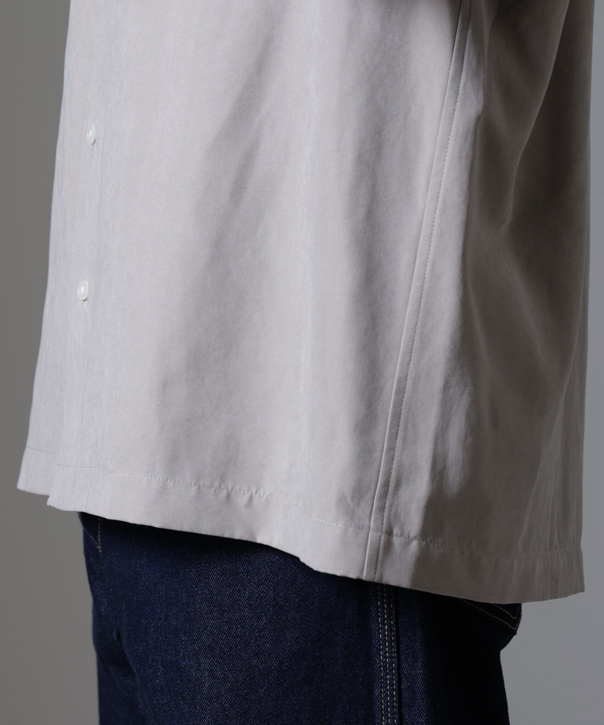 nano･universe「スウェードライクオープンカラーシャツ」|シャツ・ブラウス|