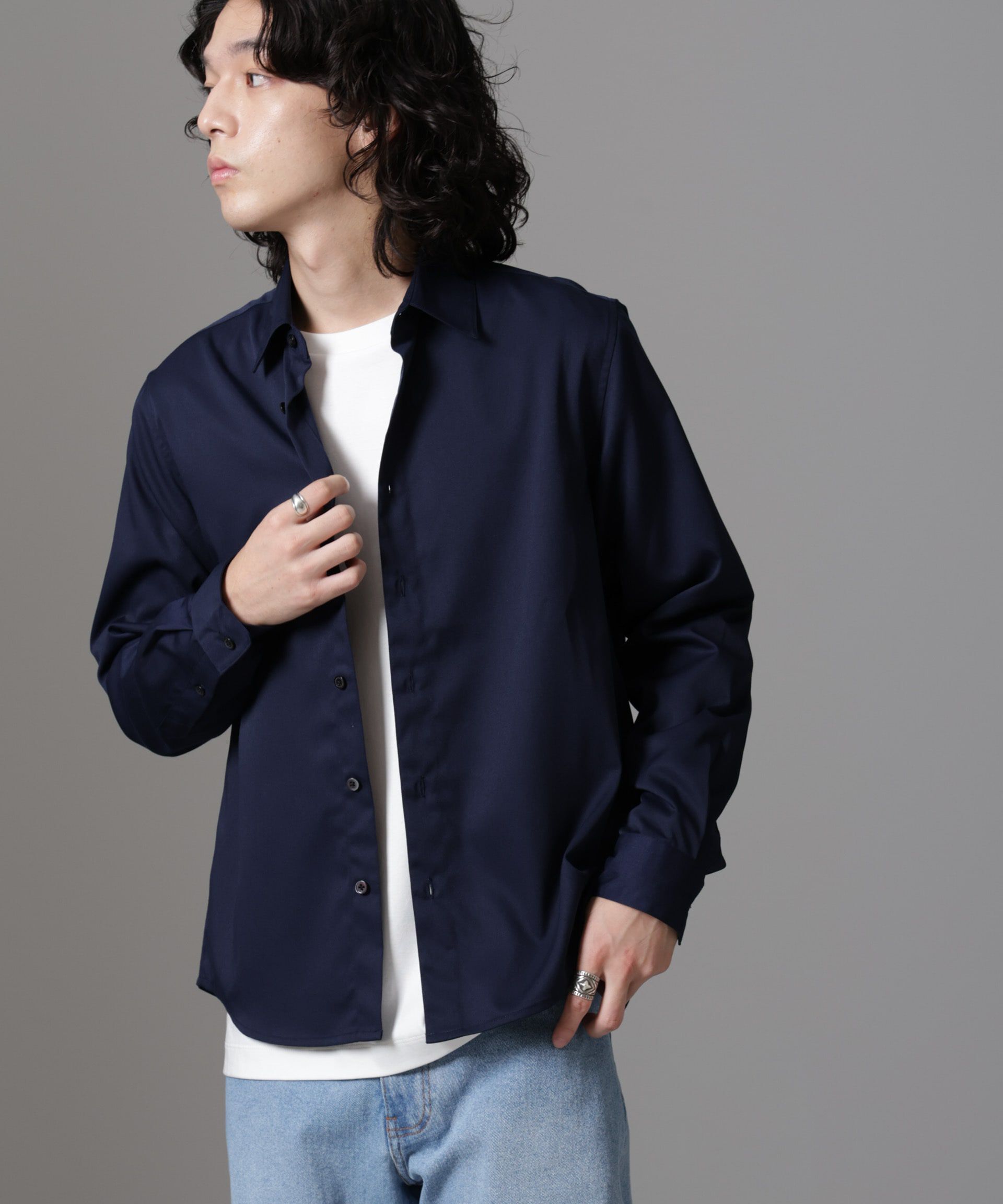 nano･universe「スタンダードレギュラーカラーシャツ/長袖」|シャツ・ブラウス|