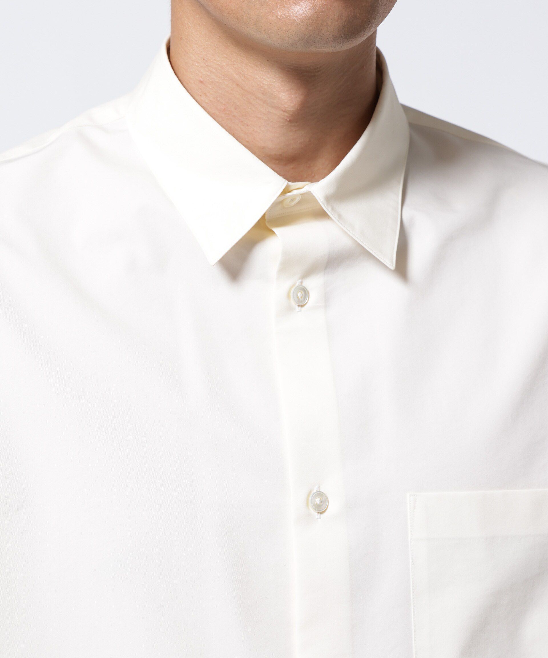 nano･universe「「ASSEMBLANC」タイニーカラーオーバーサイズシャツ」|シャツ・ブラウス|