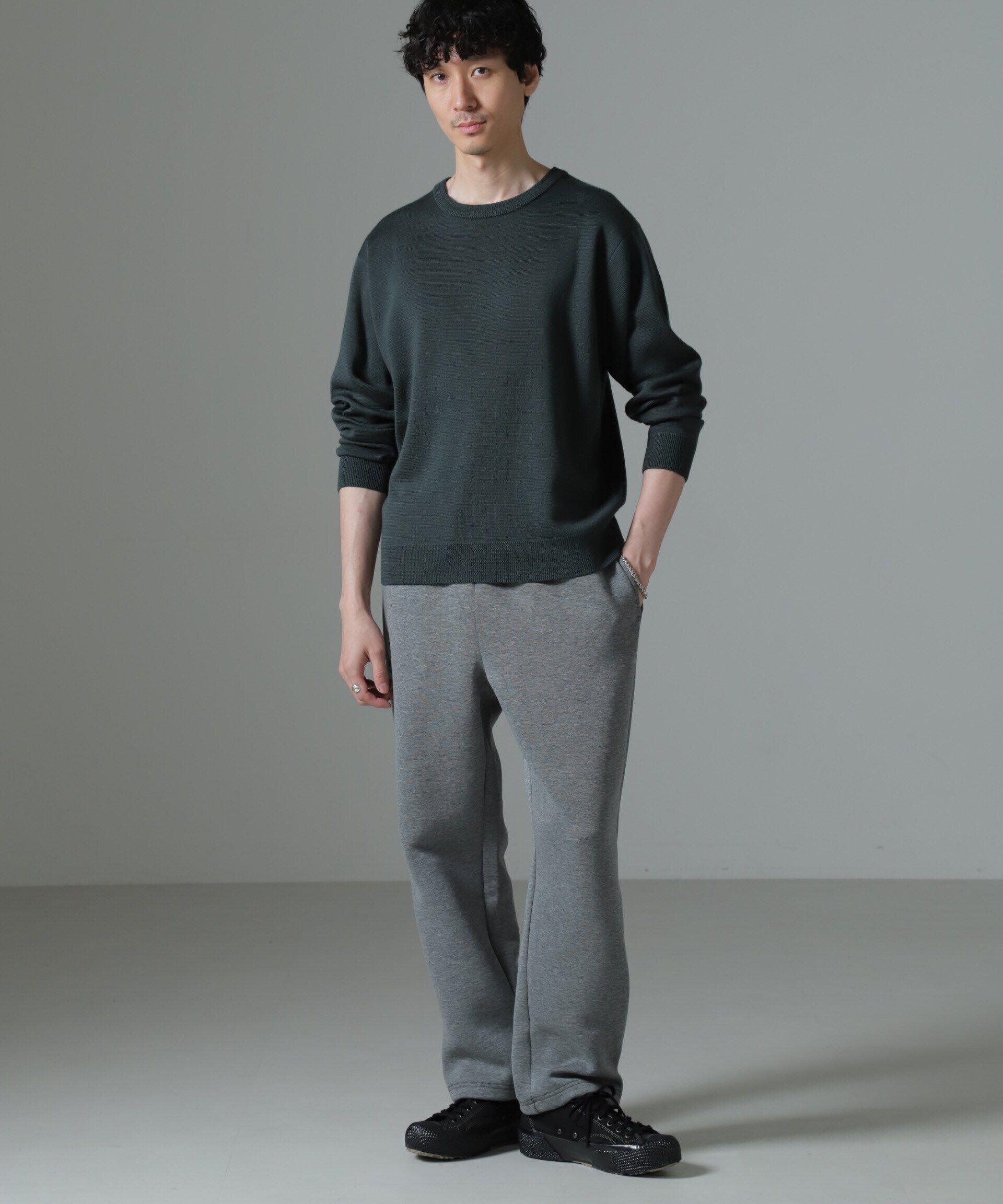 nano･universe「ボンディングトレーナーパンツ」|チノ|