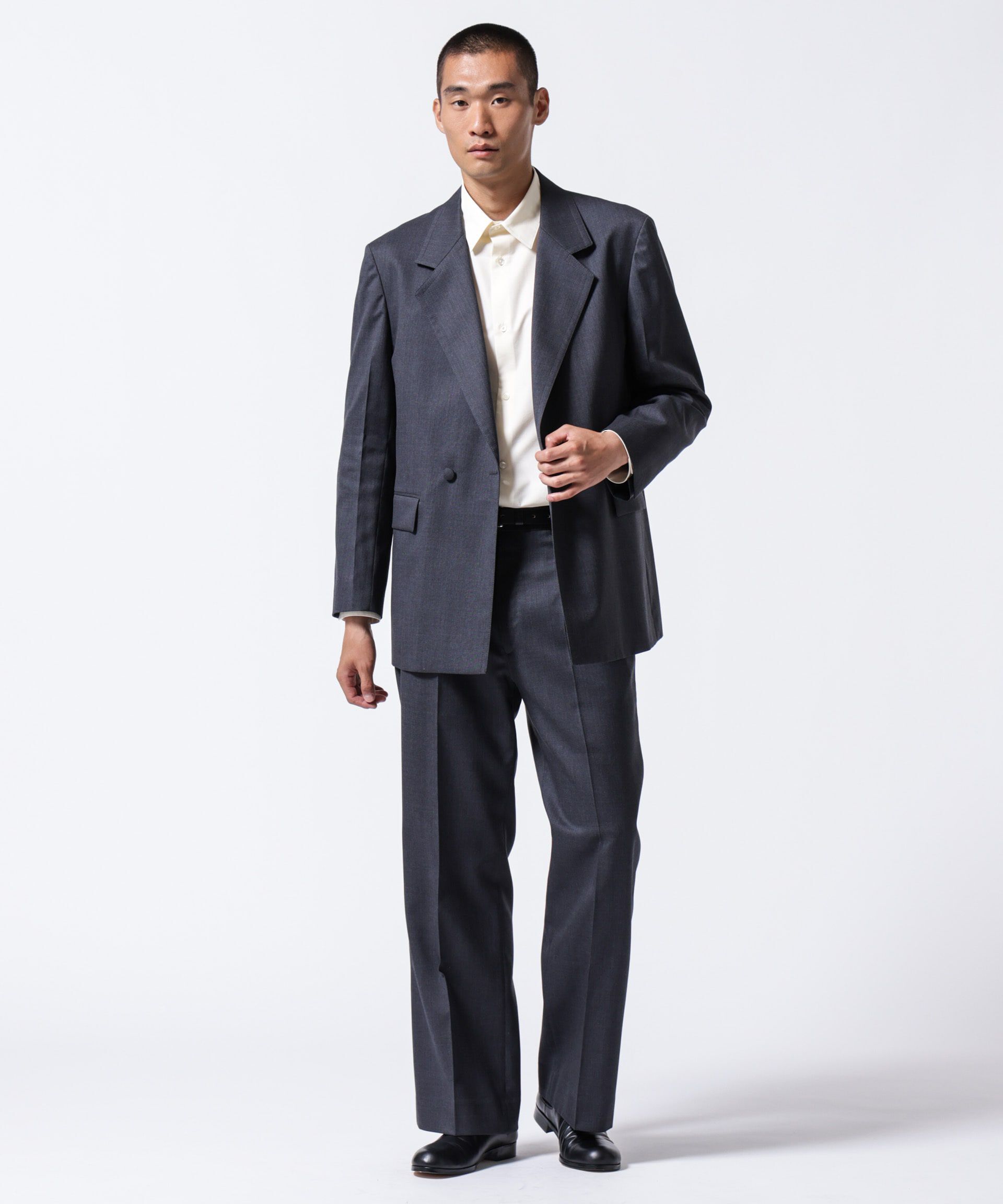 nano･universe「「ASSEMBLANC」クリースワイドパンツ(セットアップ可)」|スーツ|