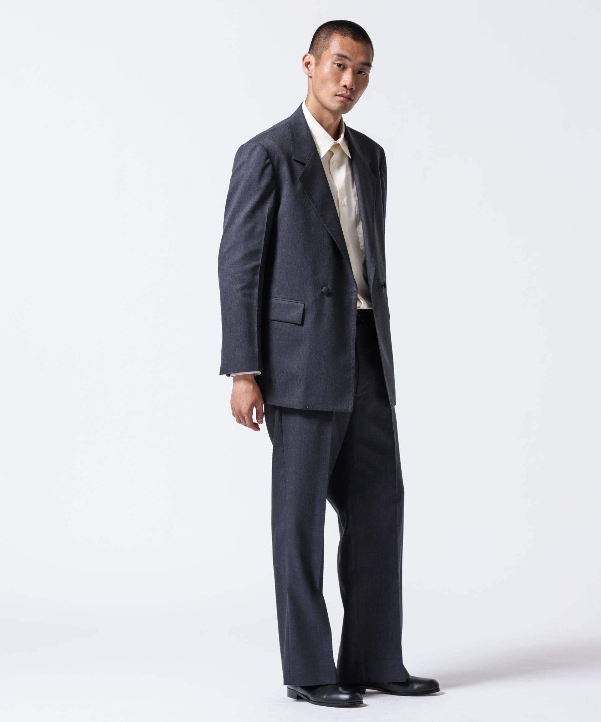 nano･universe「「ASSEMBLANC」クリースワイドパンツ(セットアップ可)」|スーツ|