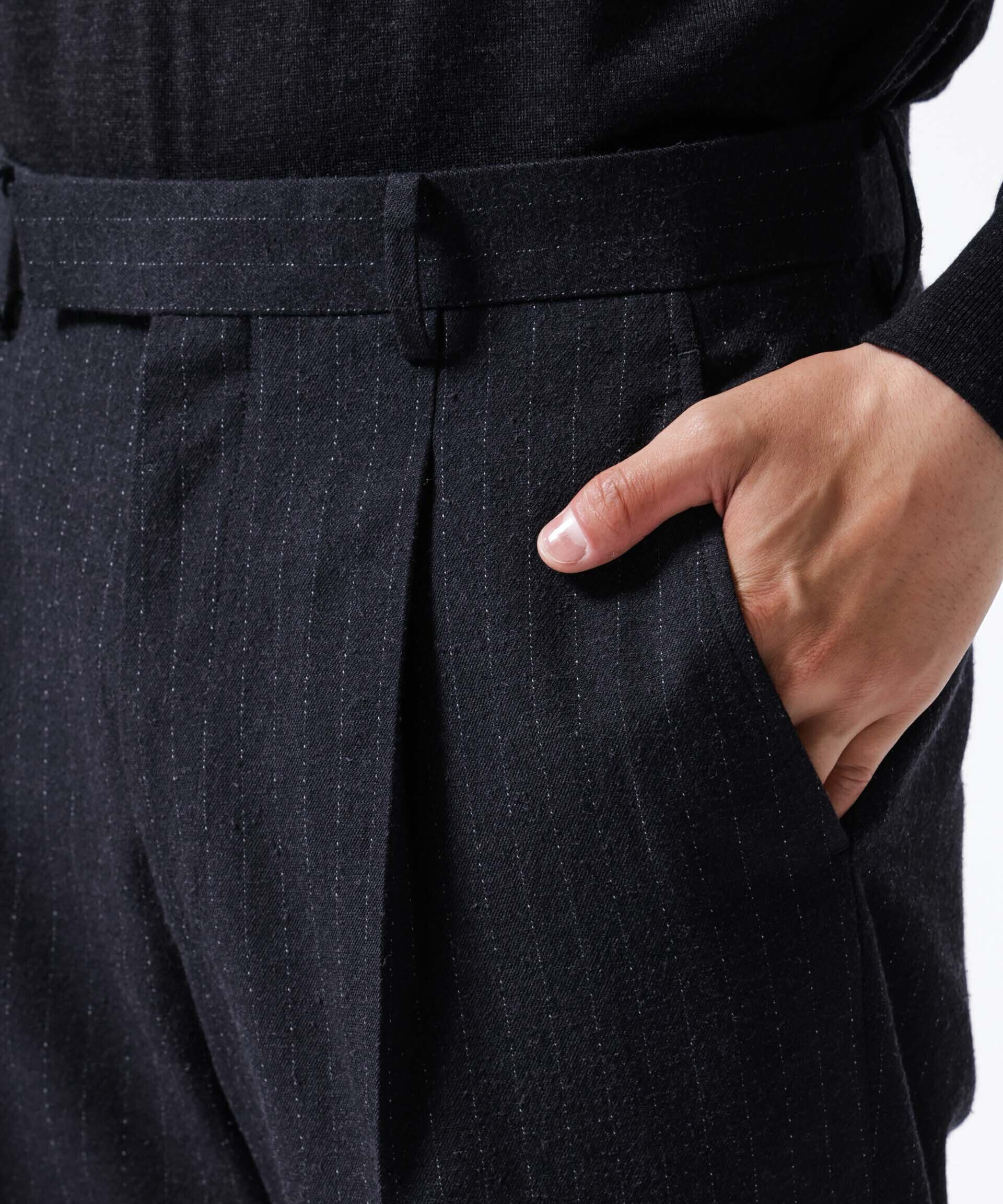 nano･universe「「ASSEMBLANC」クリースワイドパンツ(セットアップ可)」|スーツ|