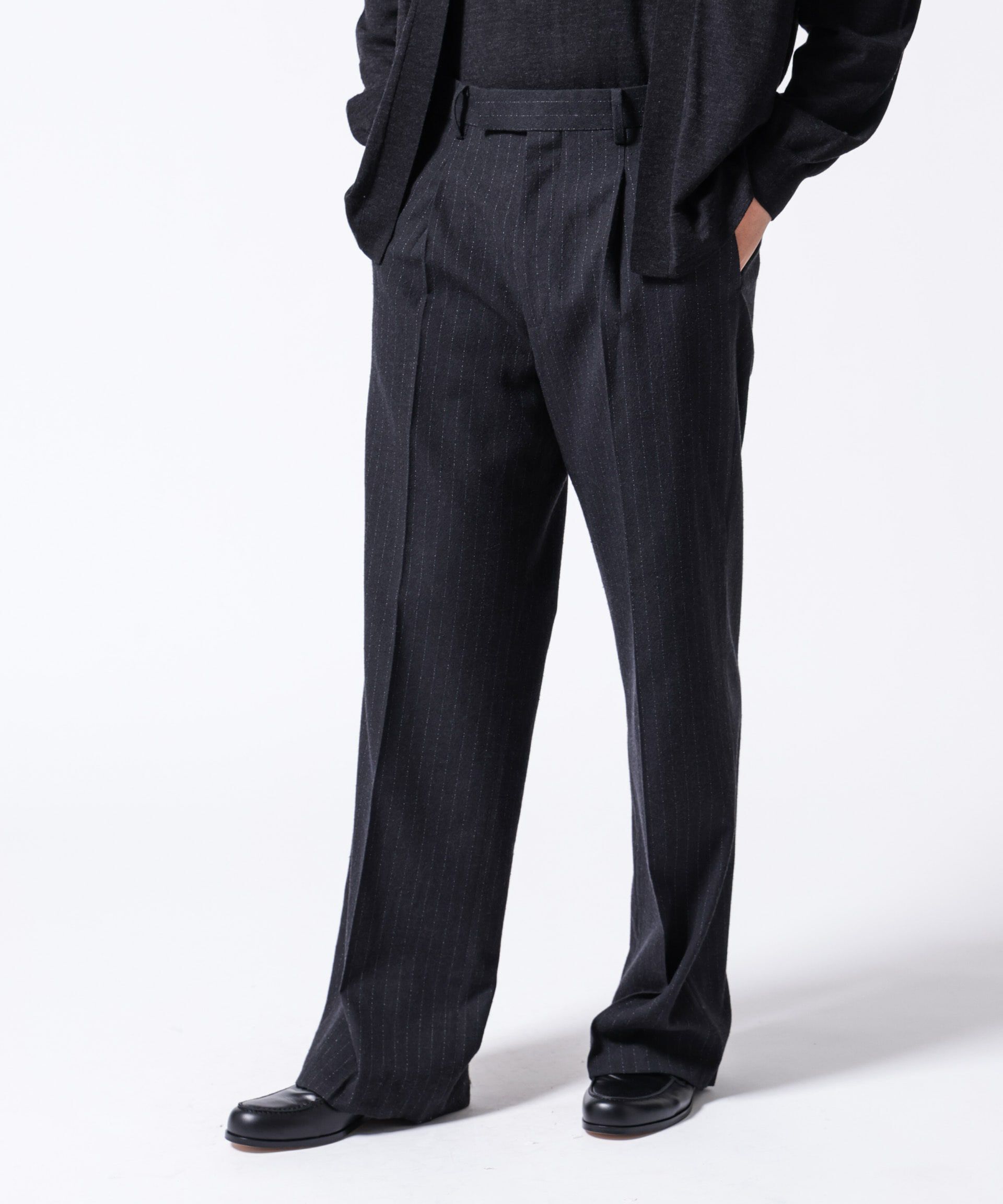 nano･universe「「ASSEMBLANC」クリースワイドパンツ(セットアップ可)」|スーツ|