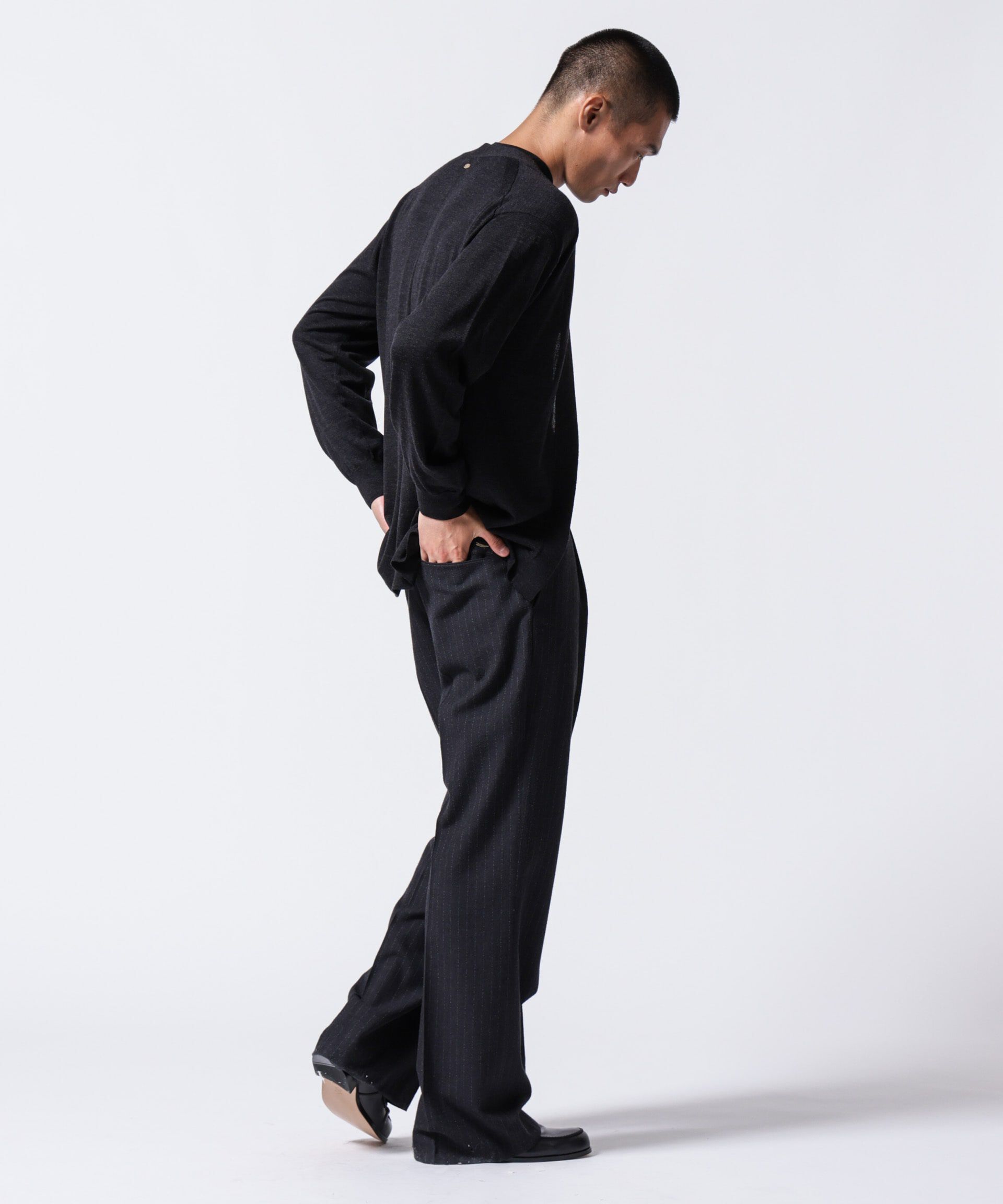 nano･universe「「ASSEMBLANC」クリースワイドパンツ(セットアップ可)」|スーツ|