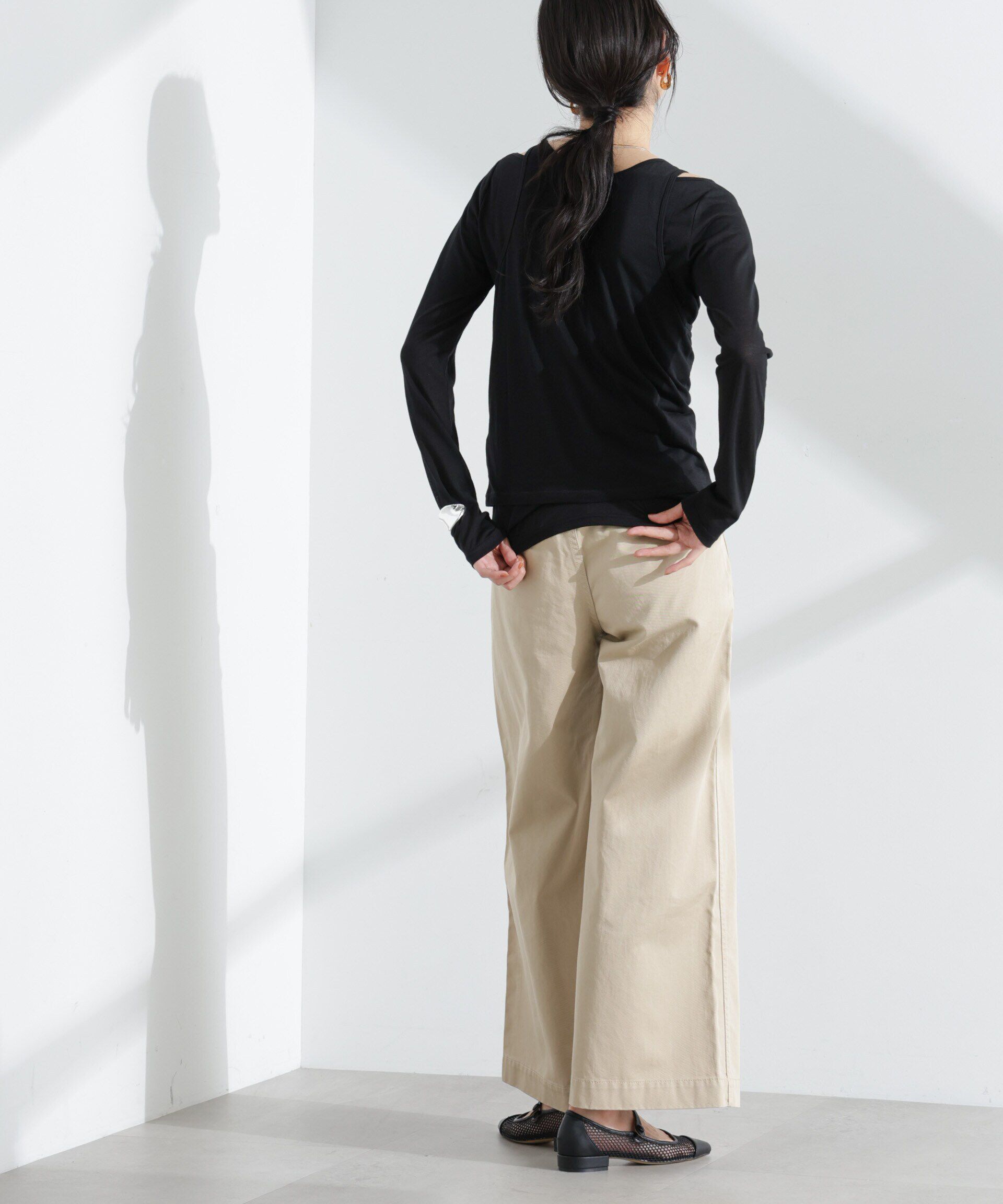 nano･universe「シアータンクトップ＋ロンTレイヤードセット」|Tシャツ・カットソー|