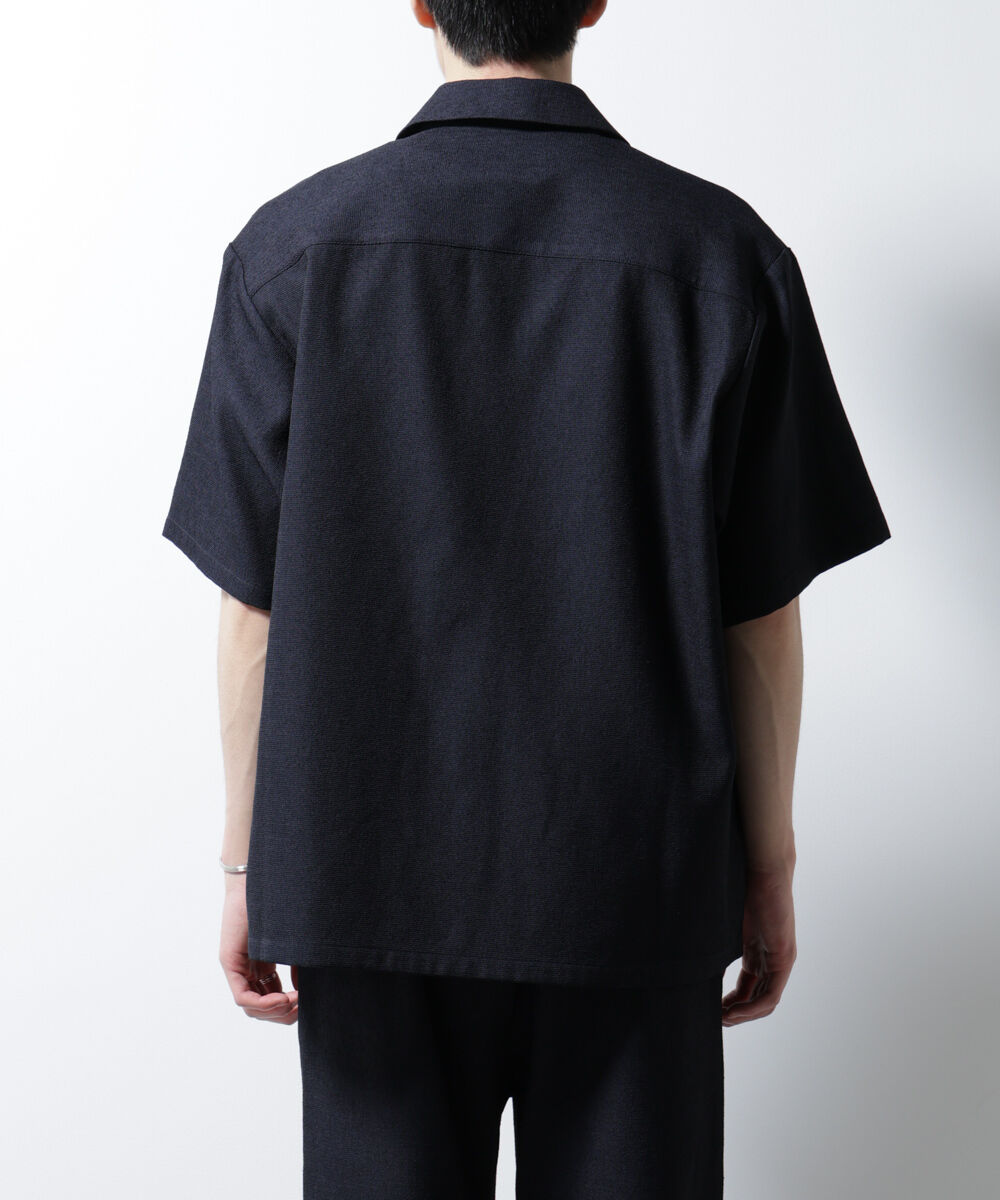 nano･universe「「MC」coveross(R)EOS ポリエステル ブッチャーイタリアンカラーシャツ」|シャツ・ブラウス|