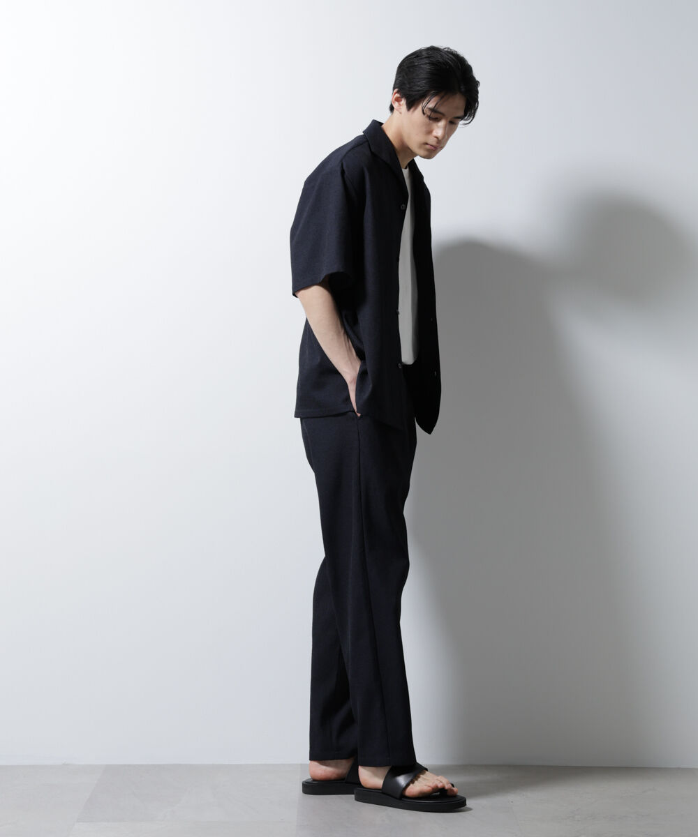 nano･universe「「MC」coveross(R)EOS ポリエステル ブッチャーイタリアンカラーシャツ」|シャツ・ブラウス|