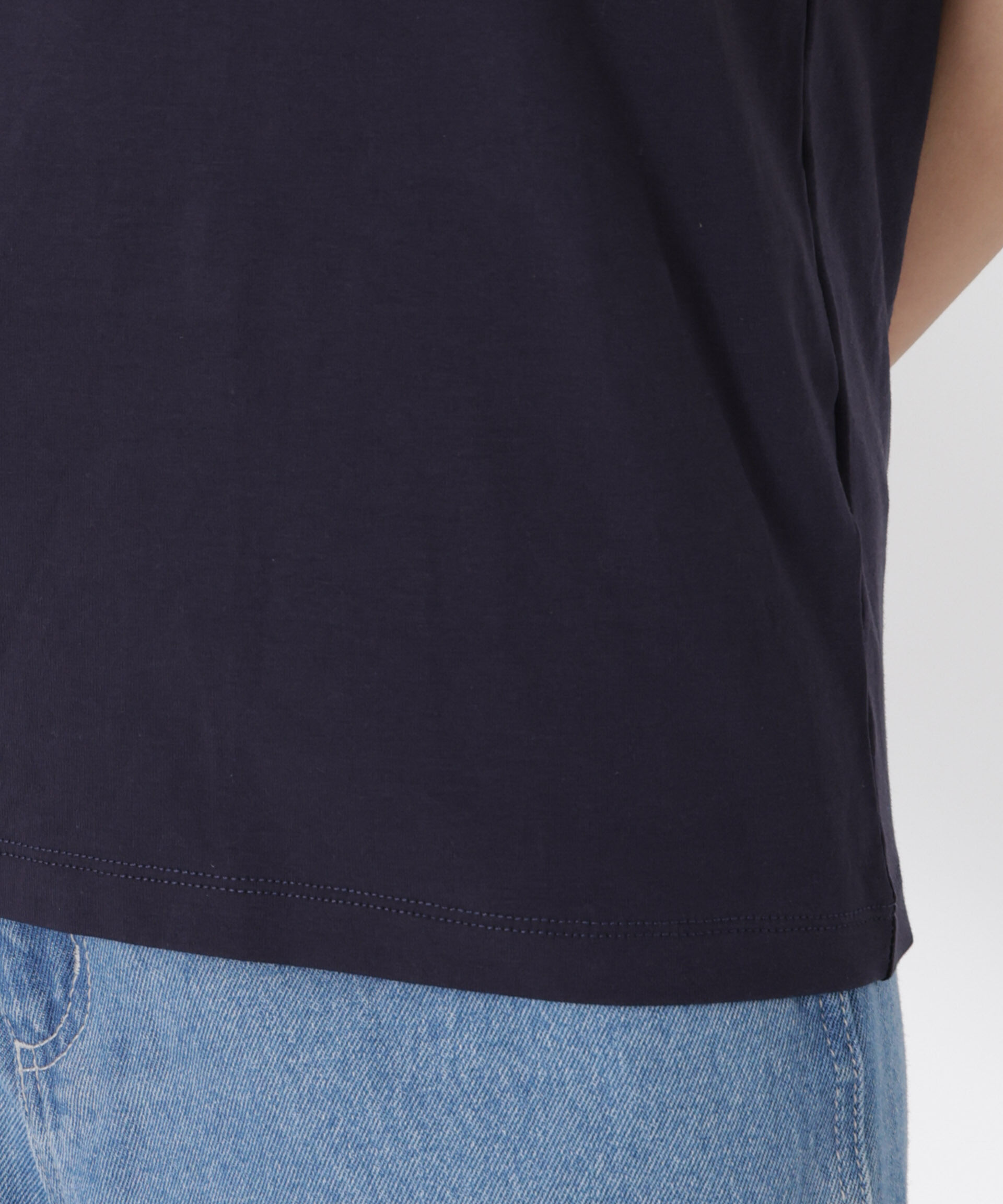 nano･universe「ラッフルカラーカットノースリーブトップス」|Tシャツ・カットソー|