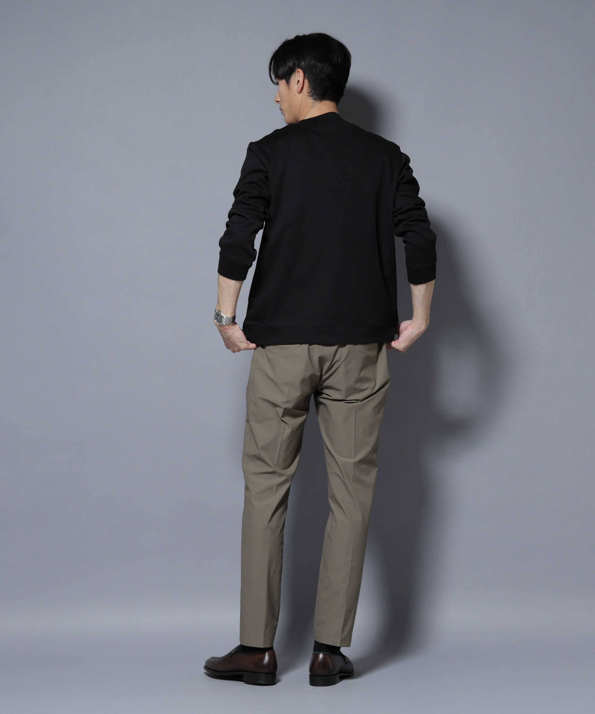 nano･universe「「FORMAL JERSEY」モックネックカットソー長袖」|Tシャツ・カットソー|