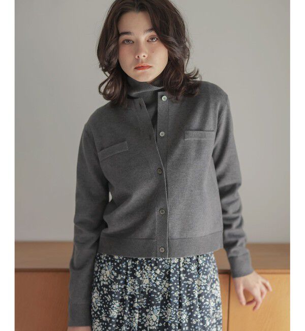 組曲「ニューシックニット カーディガン」|カーディガン|グレー系