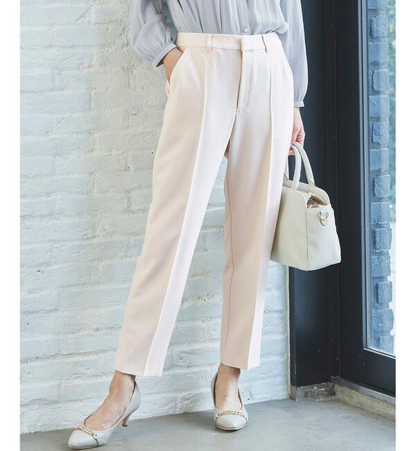 ANY SIS「【洗える】褒めらレディテーパード パンツ」|その他|アイボリー