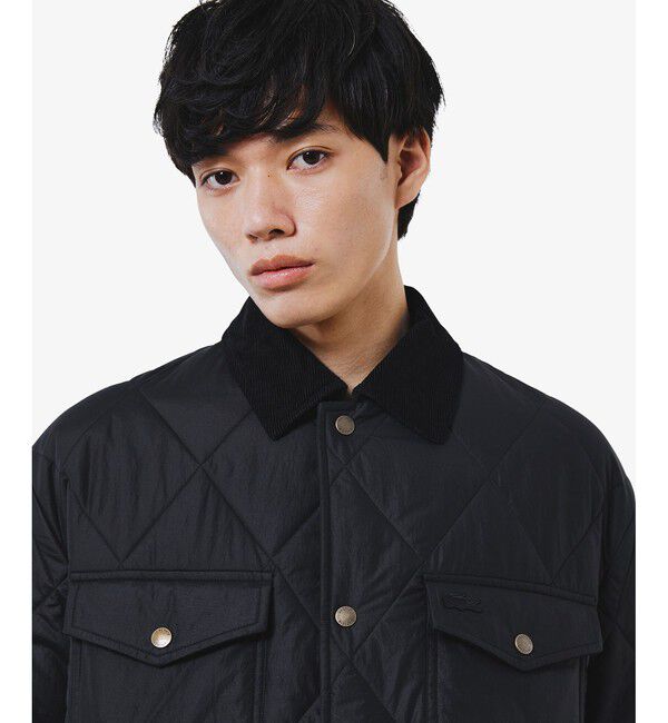 LACOSTE「THERMORE中綿 コーデュロイカラーキルティングジャケット」|ブルゾン・スタジャン|