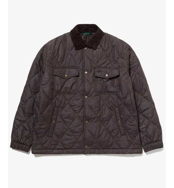 LACOSTE「THERMORE中綿 コーデュロイカラーキルティングジャケット」|ブルゾン・スタジャン|