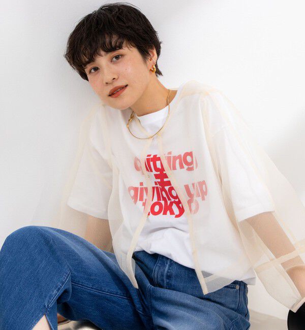 Rie Miller「ランタンスリーブシアー2WAYブラウス」|シャツ・ブラウス|