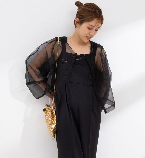 Rie Miller「ランタンスリーブシアー2WAYブラウス」|シャツ・ブラウス|