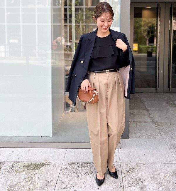 NOLLEY'S「《セットアップ対応》ウォッシャブルダブルクロスブラウス」|シャツ・ブラウス|