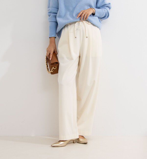 NOLLEY'S「ウォッシャブル裏起毛イージーワイドパンツ」|その他|