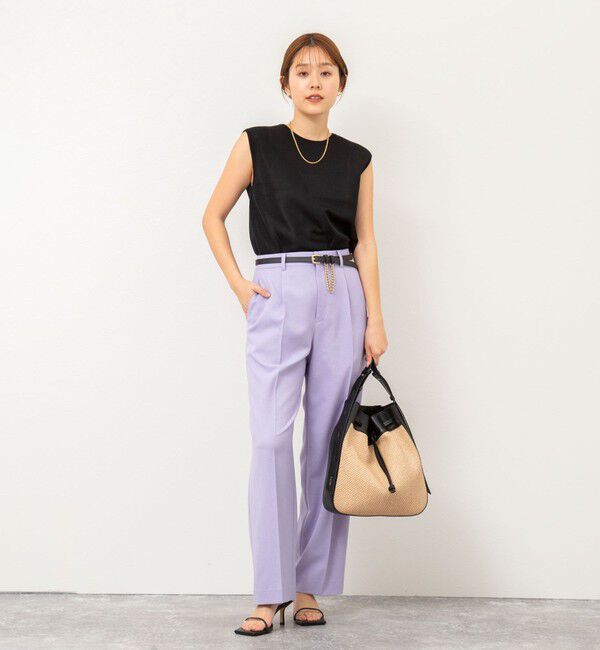 NOLLEY'S「《アンサンブル対応》ハーフシアーノースリーブプルオーバーニット」|ニット・セーター|