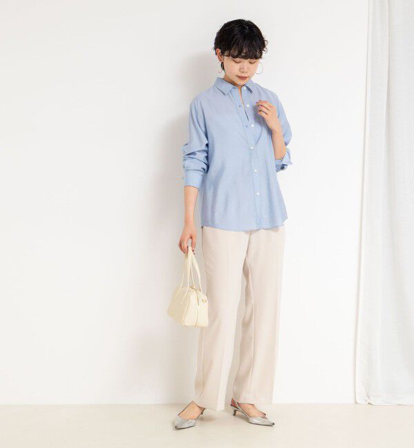 NOLLEY'S sophi「《セットアップ対応》シアーローン２WAYシャツ」|シャツ・ブラウス|