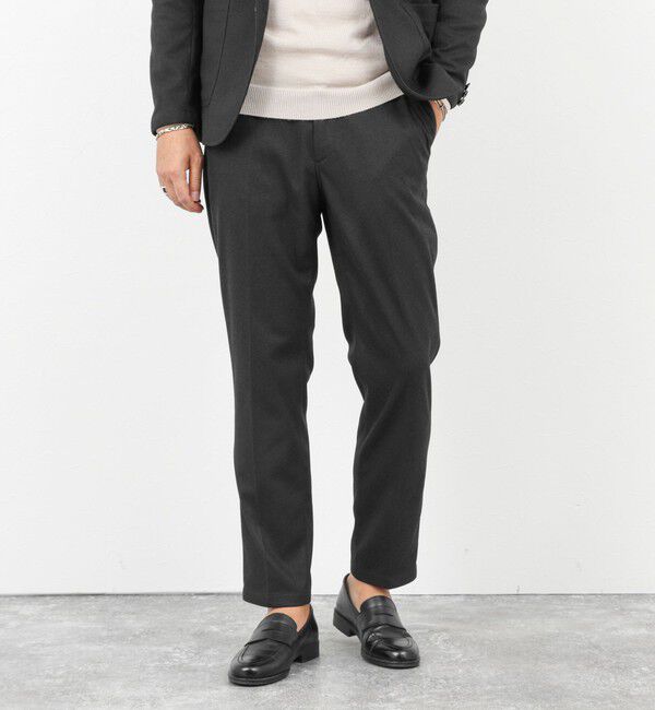 NOLLEY'S goodman「《セットアップ対応》【Active Jersey】ホームスパン ストレッチイージーPT 25AW」|チノ|チャコールグレー