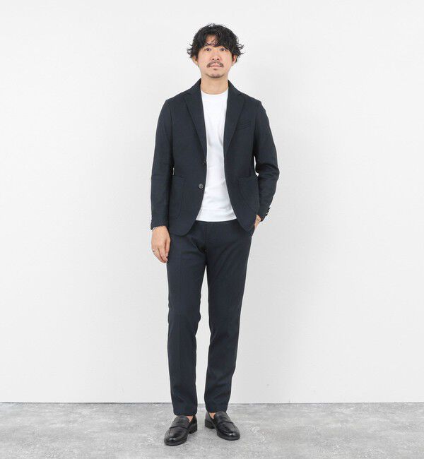 NOLLEY'S goodman「《セットアップ対応》【Active Jersey】ホームスパン ストレッチイージーJK」|テーラードジャケット|