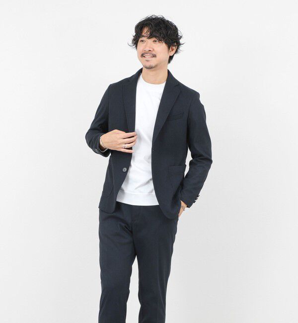 NOLLEY'S goodman「《セットアップ対応》【Active Jersey】ホームスパン ストレッチイージーJK」|テーラードジャケット|