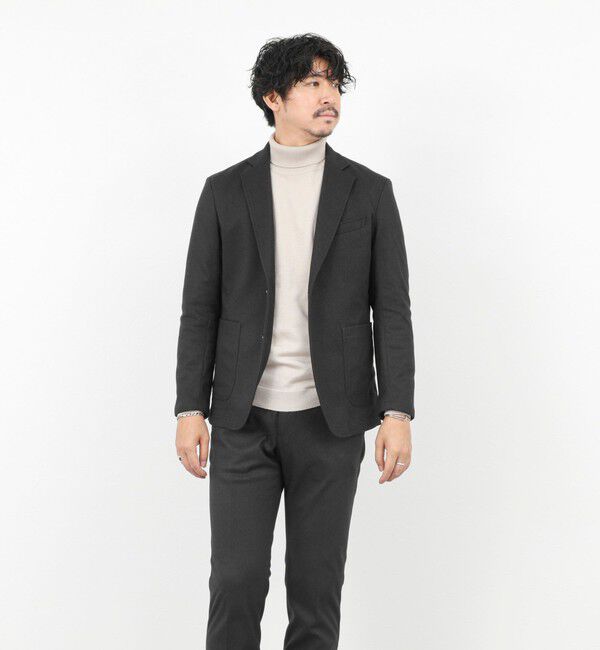 NOLLEY'S goodman「《セットアップ対応》【Active Jersey】ホームスパン ストレッチイージーJK」|テーラードジャケット|
