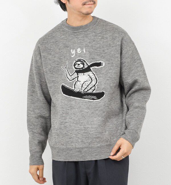 NOLLEY'S goodman「【STONEWOLD】 Yei ウォッシャブル CN 25AW」|ニット・セーター|ライトグレー