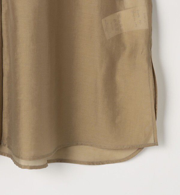 NOLLEY'S sophi「ウォッシャブルシアーオーガンジーフリルネックブラウス」|シャツ・ブラウス|