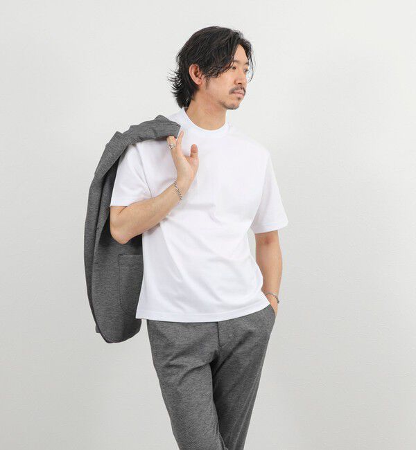 NOLLEY'S goodman「《ビジカジ対応》超長綿ハイゲージポンチ ジャケットTシャツ 26SS」|Tシャツ・カットソー|