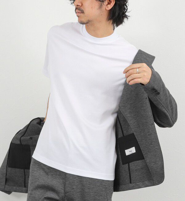 NOLLEY'S goodman「《ビジカジ対応》超長綿ハイゲージポンチ ジャケットTシャツ 26SS」|Tシャツ・カットソー|