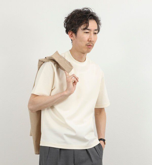 NOLLEY'S goodman「《ビジカジ対応》超長綿ハイゲージポンチ ジャケットTシャツ 26SS」|Tシャツ・カットソー|