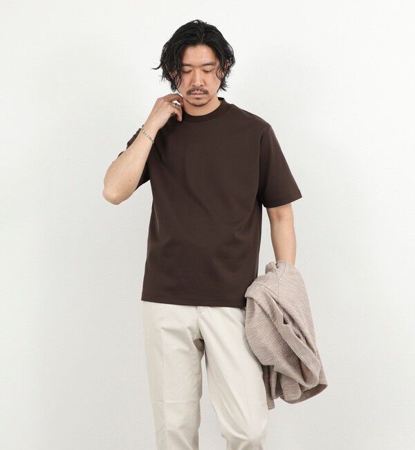 NOLLEY'S goodman「《ビジカジ対応》超長綿ハイゲージポンチ ジャケットTシャツ 26SS」|Tシャツ・カットソー|