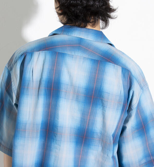 GLOSTER「【PENDLETON/ペンドルトン】オープンカラーシャツ 半袖シャツ 刺繍 ワンポイント チェック」|シャツ・ブラウス|