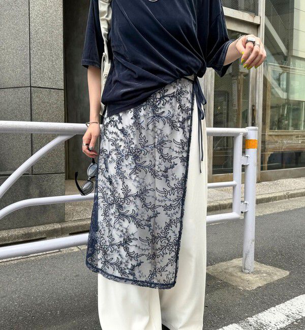 fredy emue「キラキラレイヤードラップスカート」|スカート|