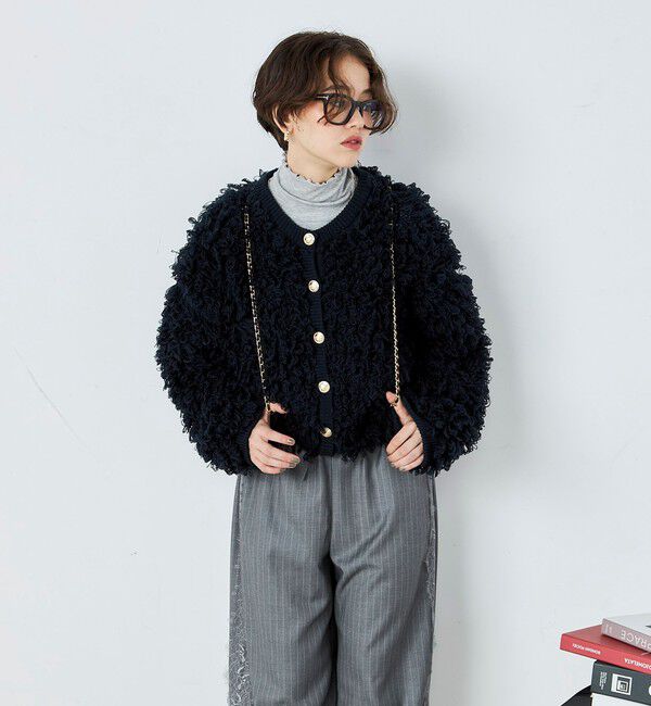 fredy emue「ニットフリンジカーディガン」|カーディガン|