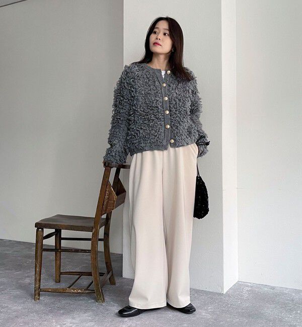 fredy emue「ニットフリンジカーディガン」|カーディガン|