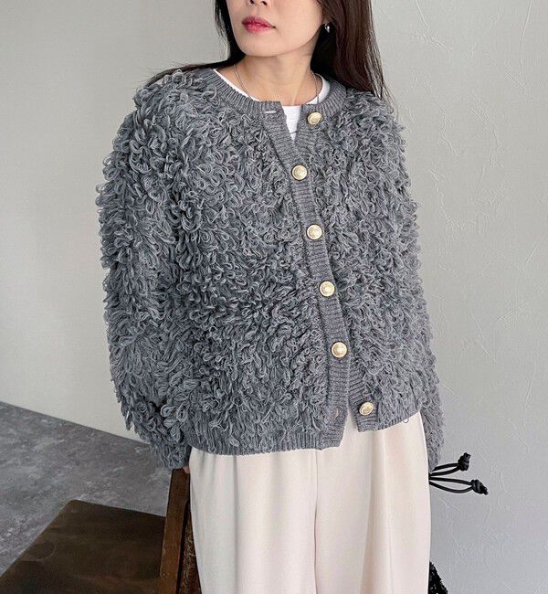 fredy emue「ニットフリンジカーディガン」|カーディガン|