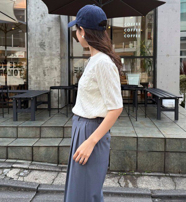 fredy emue「FR刺繍ケーブル柄ポケ付きプルオーバー」|ニット・セーター|