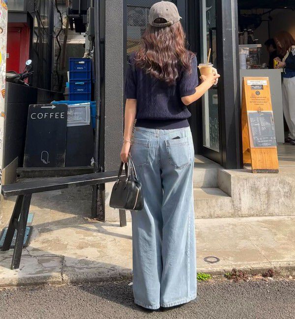 fredy emue「FR刺繍ケーブル柄ポケ付きプルオーバー」|ニット・セーター|