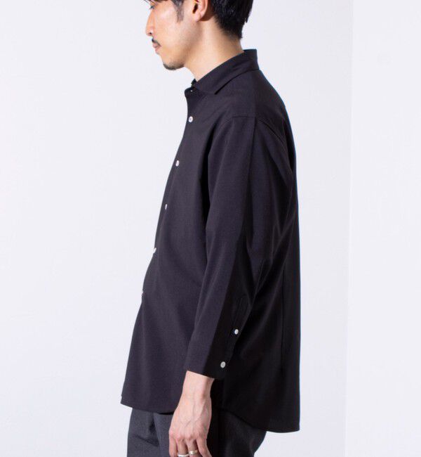 GLOSTER「【GLOSTER/グロスター】COOLMAX ポリトロ パラシュートボタン 七分袖レギュラーシャツ」|シャツ・ブラウス|