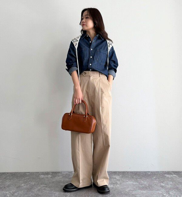 fredy emue「【低身長サイズ34有り】チノタックパンツ」|チノ|