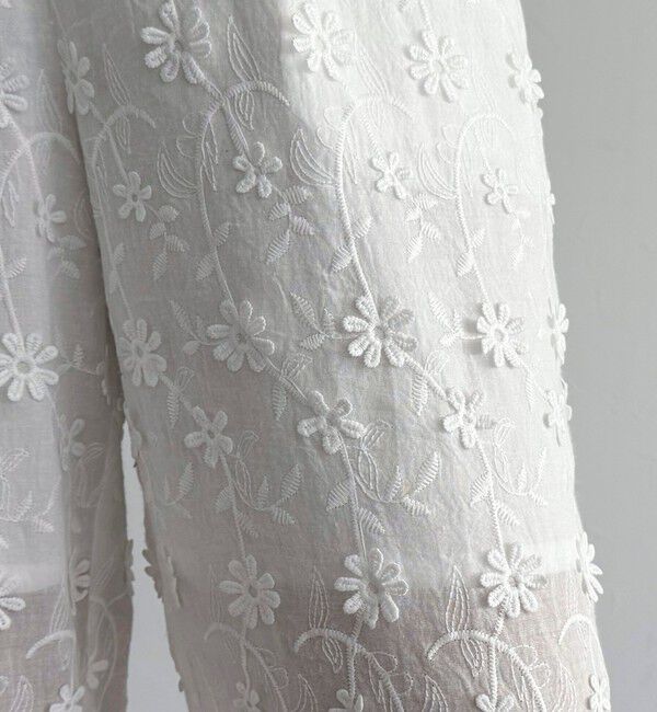 fredy emue「3D刺繍スカラップイージーパンツ」|チノ|