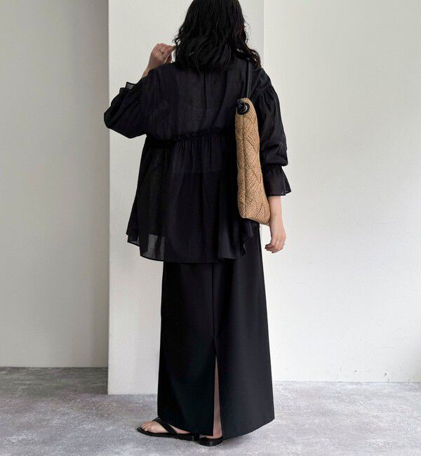 fredy emue「コットンギャザーオーバーブラウス」|シャツ・ブラウス|