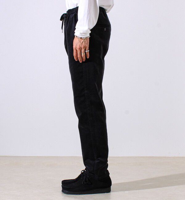 GLOSTER「【あったか快適なのに上品見え】コール裏フリースストレッチイージーパンツ」|チノ|